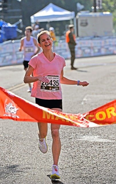 Not everyone reaches the goal of the finish line of the Munich Marathon