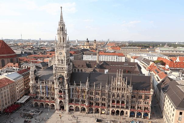 The Marienplatz is part of old town Lehels most popular places to be as a tourist.