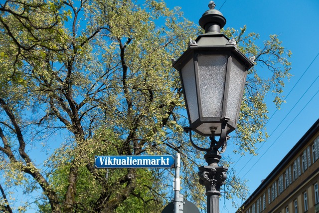 Viktualienmarkt sign in Munich
